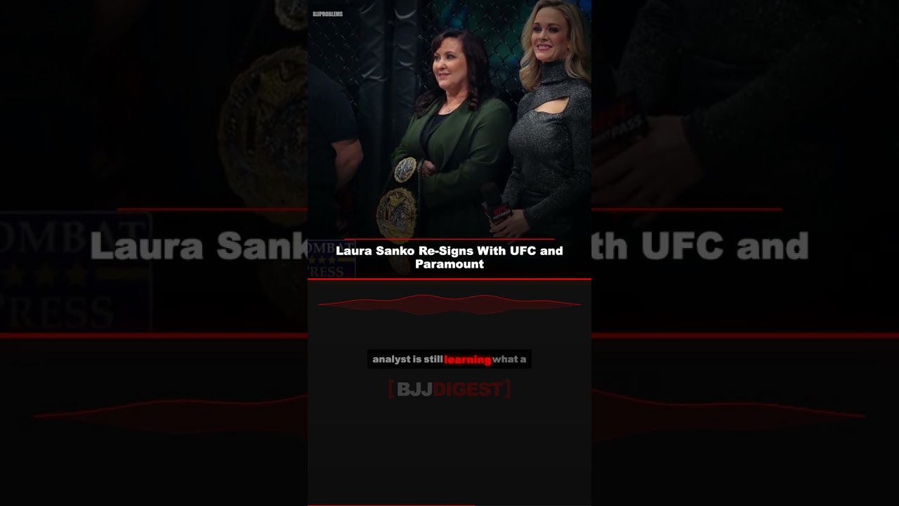 Laura Sanko Re-Signs UFC — Only Black Belt in Booth #Shorts