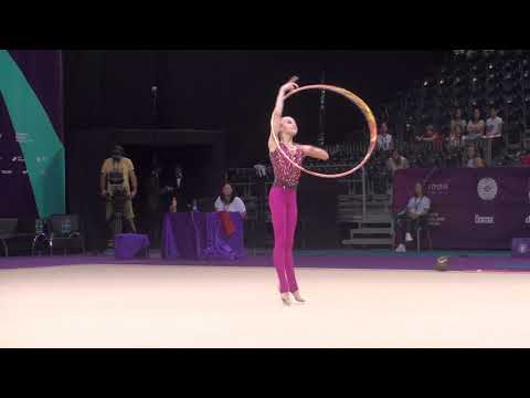 Khrystyna Pohranychna UKR Hoop AA World Challenge Cup Cluj 23 August 2019