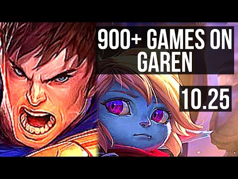 GAREN vs POPPY (TOP) | 900+ games, 5/2/11, 1.3M mastery | EUW Diamond | v10.25