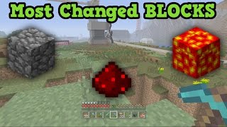Minecraft - TOP 10 MOST CHANGED FEATURES