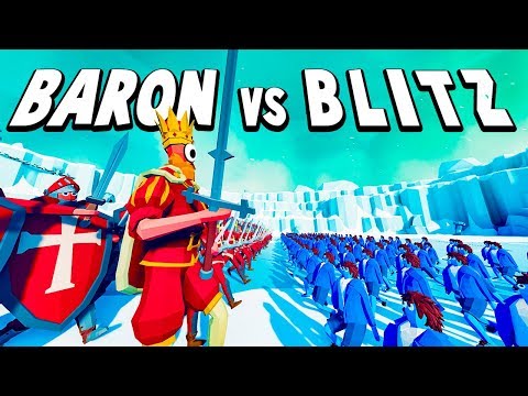 TABS Multiplayer - Baron's Cyclops King vs Blitz' Halfling Army - Totally Accurate Battle Simulator