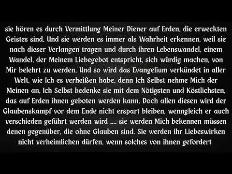 ENTRÜCKUNG .... EVANGELIUM ....