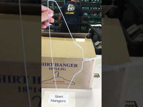 wire hangers for man shirts 18, 14.5 gauge , case of 500 white