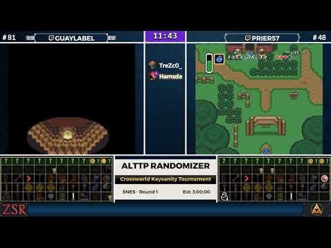 ALttPR Crossworld Keysanity Tournament: Round 1 - Guaylabel vs prieR57