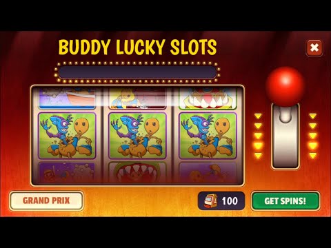 Buddy Lucky Slots Grand Prix on Android | 136 Spins | Kick The Buddy