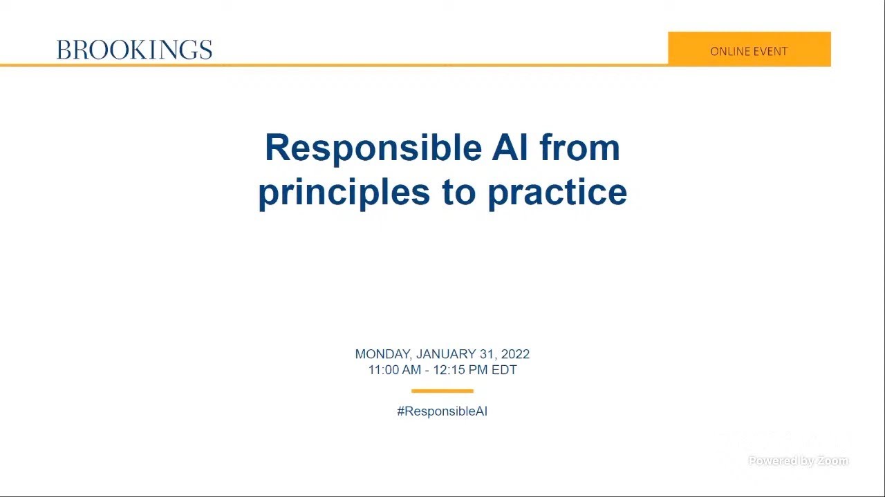 Responsible AI from principles to practice