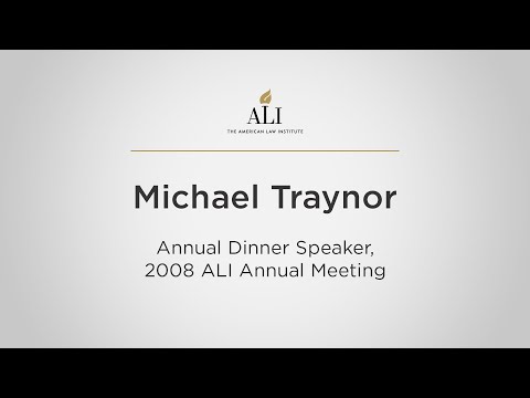 Michael Traynor: 2008 Annual Dinner Speaker