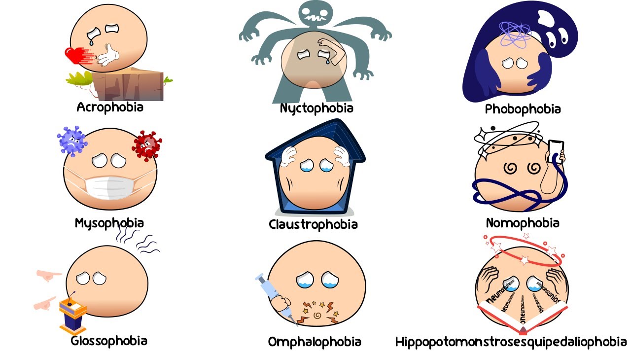 Every Phobia in 7 Minutes | Weird and Common Phobias