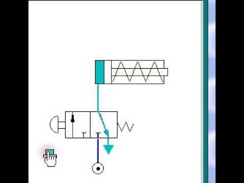 using a 3 2 NC valve to control a cylinder