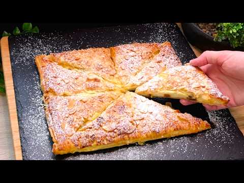 Hast du Blätterteig? Niemand glaubt, wie einfach dieser Trick! Bester Quarkkuchen für deine Küche
