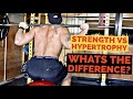WHATS THE DIFFERENCE BETWEEN TRAINING FOR STRENGTH AND TRAINING FOR HYPERTROPHY | LEG DAY WORKOUT