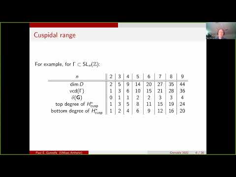 Paul GUNNELLS - Cohomology of arithmetic groups and number theory: geometric, ... 2