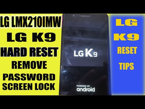 LG K9 HARD RESET