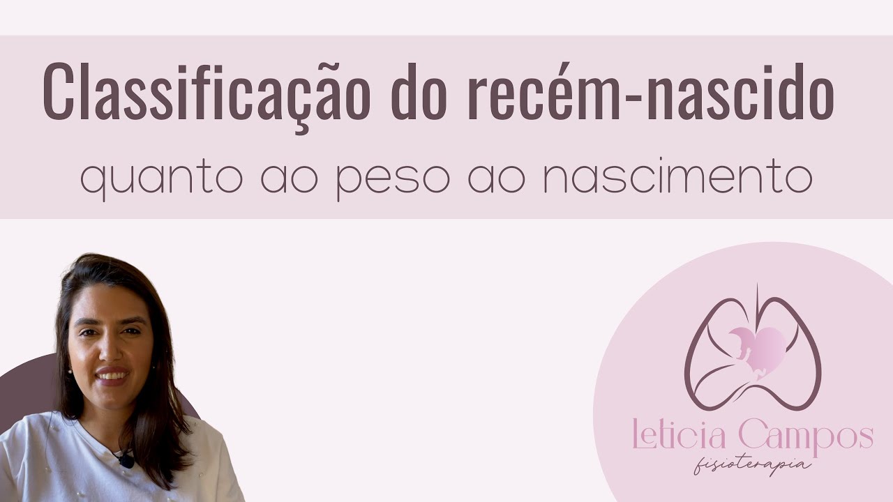 Classificação do recém-nascido quanto ao peso ao nascimento