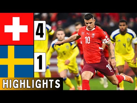 Switzerland vs Sweden 4-1 | Highlights | Breel Embolo Goal | World Cup Qualifiers | Granit Xhaka