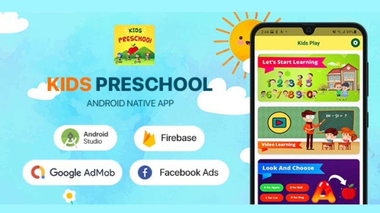 Make Kids Learning App || Make Kids Android Games || Kids Preschool Android App source code download