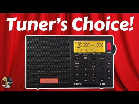 XHDATA D-808 AM FM LW AIR Shortwave SSB Radio Review USB-C Version