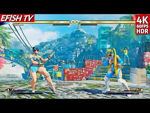Chun-Li vs R. Mika (Hardest AI) - Street Fighter V | 4K 60FPS HDR