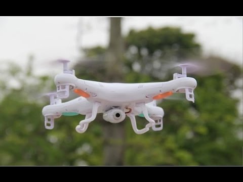 Syma X5C Quadcopter 4CH Built-in HD Camera 2.4G  - Flight Test, windy!