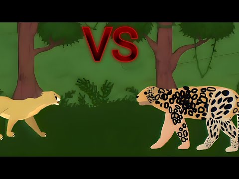Ultimate Showdown: Cougar vs Jaguar - Epic Animation Battle!