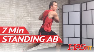 7 Min Standing Ab Workout for Women & Men - Standing Exercises for Flat Stomach Standing Up