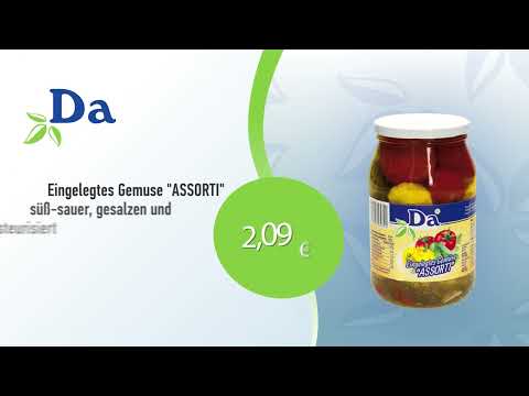 Eingelegtes Gemuse "ASSORTI" von "DA" // Top Angebote Mix Markt 09.05.-21.05.2022