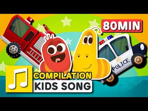 WHEELS ON THE CAR and other songs | 75 min | LARVA KIDS | Nursery Rhyme for kids