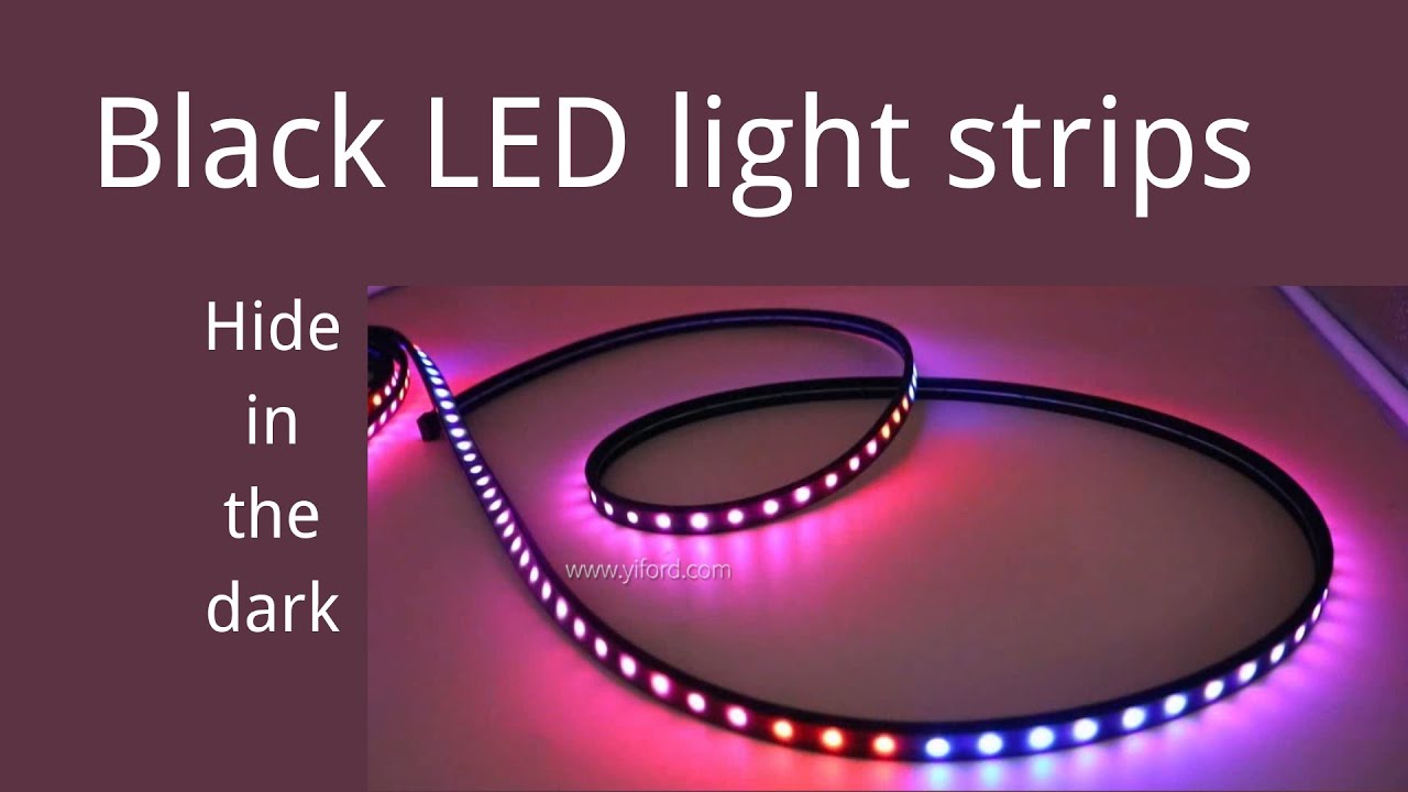Can Be Hidden In The Dark Led Light Strip - Black Silicone Sleeve
