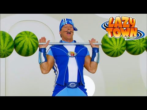 How many watermelons can Sportacus lift!! | Lazy Town Compilation | Full Episodes