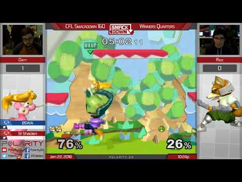 CFL Smackdown 160 Melee - Oaty (Peach) vs Ridz (Fox) - Winners Quarters