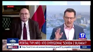 Marszałek Zgorzelski ruga Ziemca i podsumowuje TVP na żywo na wizji.
