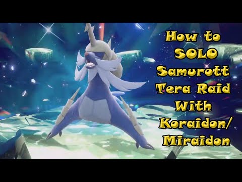 How to EASILY SOLO Samurott 7 Star Tera Raid with Koraidon/Miraidon Pokemon Scarlet and Violet