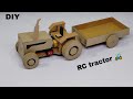 How To Make Cardboard RC Tractor Diy Carboard Remote Control Tractor School Project Craft