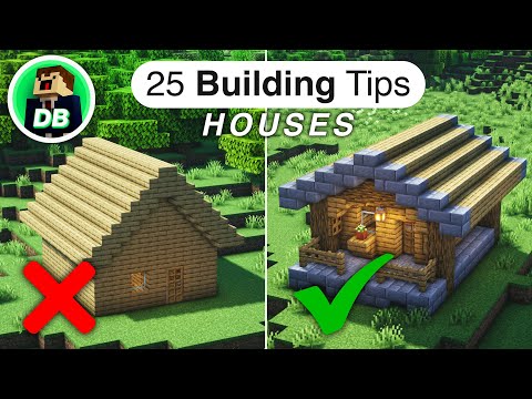25 Quick Minecraft House/Base Building Tips