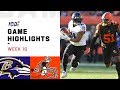 Ravens vs. Browns Week 16 Highlights | NFL 2019