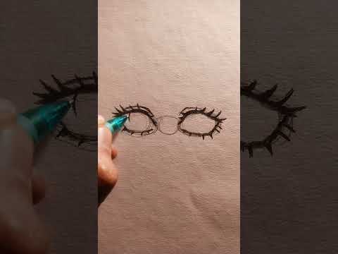 How to draw eyes anime style #art #drawing #sketch