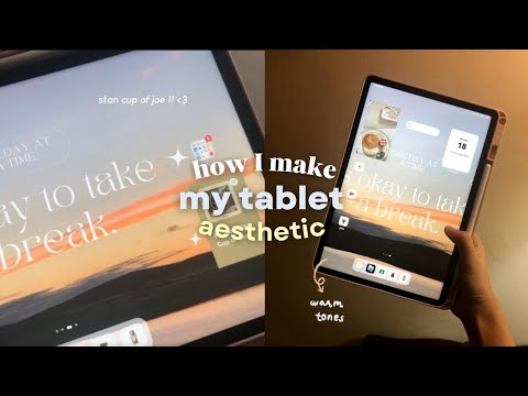 how i make my tablet aesthetic ☁️ (huawei matepad 11.5)