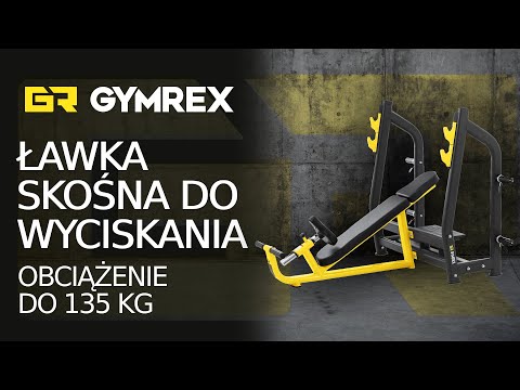 Video - Ławka skośna do wyciskania - 135 kg - 300 x 230 mm