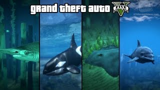 GTA 5 - Play as a Fish (Shark, Dolphin, Orca, Stingray & more) [PS4 & Xbox One]