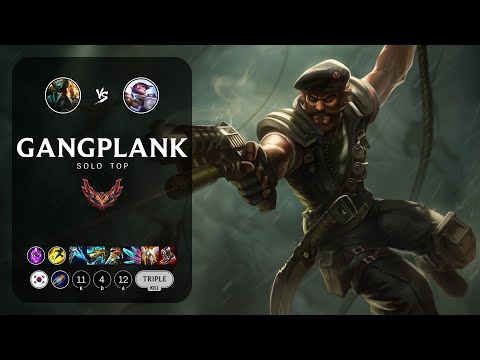 Gangplank Top vs Fiora - KR Grandmaster Patch 12.23