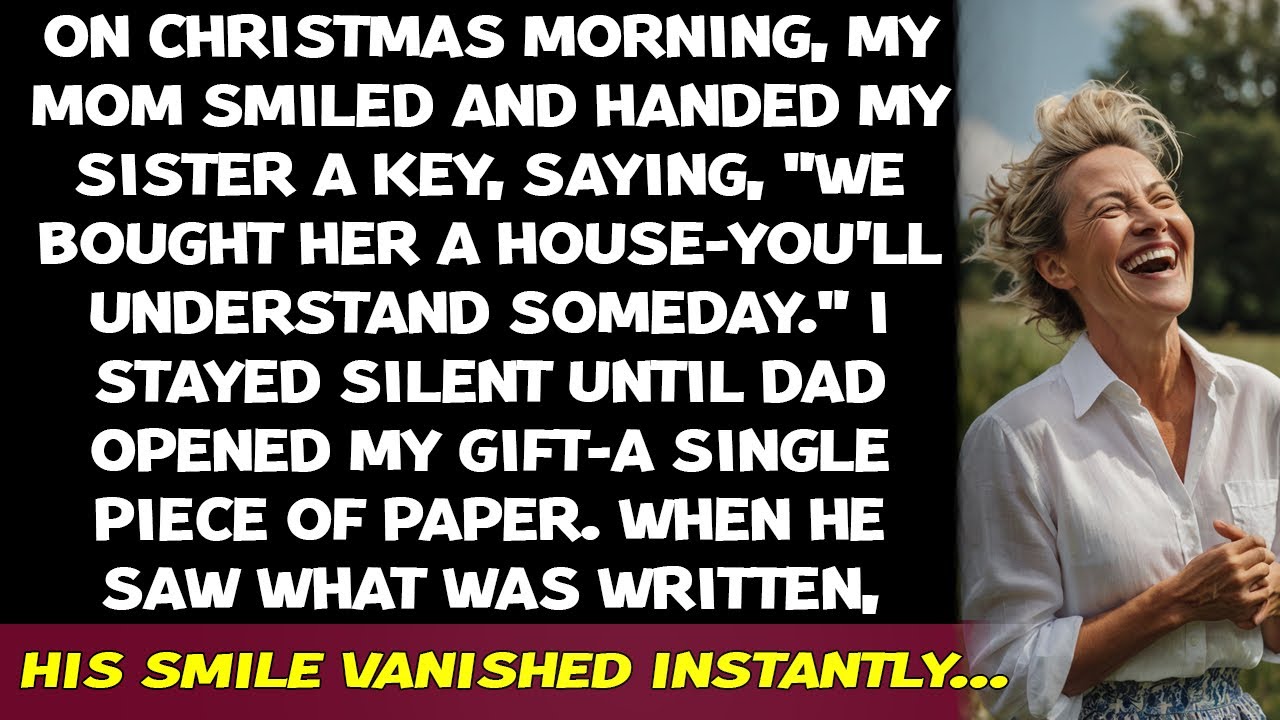 On Christmas Morning, My Mom Smiled and Handed My Sister a Key, Saying, "We Bought Her a House Yo.."