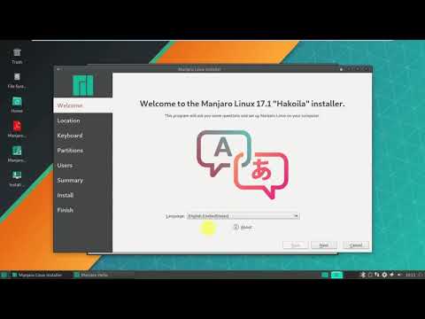 manjaro xfce 17 .1. 10 stable version installation