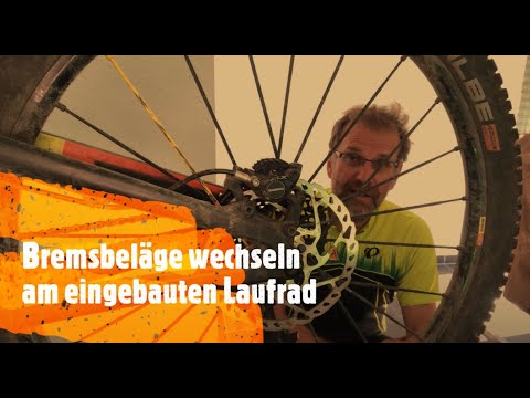 Changing brake pads in a flash without removing the wheel on a mountain bike
