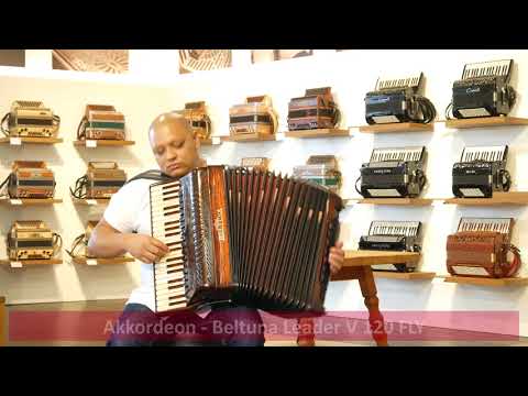 High-End Akkordeon - Beltuna Leader V 120 FLY - Kupfer Antik