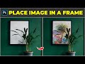 How To Put A Photo In A Frame Photoshop Tutorial