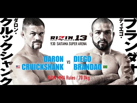 Rizin FF 13 Daron Cruickshank v.s Diego Brandao K.O.