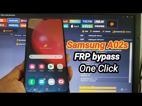Samsung A02s FRP Unlock Google Accounts Bypass Android 11 One Click Unlocktool