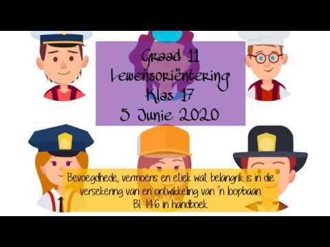 LO GRAAD 11: 5 Junie 2020 - periode 8 (05118)