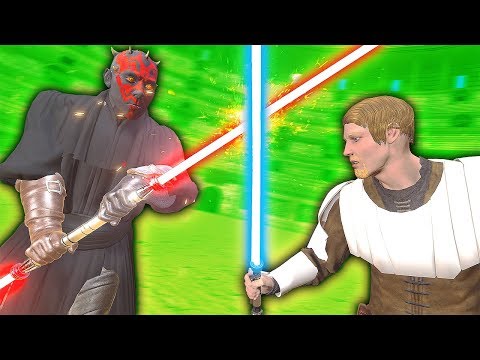 BECOMING DARTH MAUL IN VIRTUAL REALITY - Blades and Sorcery VR Mods (Star Wars)