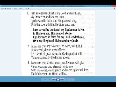 129. I AM SAVED BY THE LORD / HYMNS CCUS / HINO CCB/